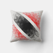 抽象芸術トリニダード・トバゴドットパターンGRAY クッション (裏面)