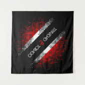 抽象芸術トリニダード・トバゴ国旗 タペストリー (正面(横))