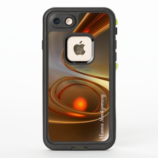 抽象芸術トレンディー及エレガントび3次元デザイン LifeProof iPhoneケース (裏面)