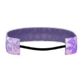 抽象芸術トレンディー迷彩柄ピンクパープルブルー アスレチックヘッドバンド (裏面)