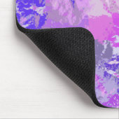 抽象芸術トレンディー迷彩柄ピンクパープルブルー マウスパッド (コーナー)