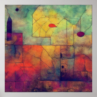 抽象芸術トロイの木馬 ポスター