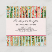 抽象芸術トロピカルスクエア スクエア名刺 (裏面)