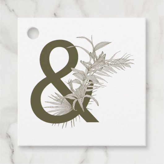 抽象芸術トロピカルパームのロゴアイコンデザイン。 フェイバータグ (正面)