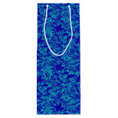 抽象芸術トロピカルフラワーズワイン抱き枕 ワインギフトバッグ (裏面)