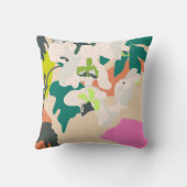 抽象芸術トロピカルラモダンッズホームデコール クッション (裏面)