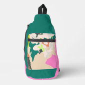 抽象芸術トロピカルラモダンッズホームデコール スリングバッグ (正面)