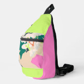 抽象芸術トロピカルラモダンッズホームデコール スリングバッグ (右コーナー)