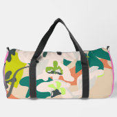抽象芸術トロピカルラモダンッズホームデコール ダッフルバッグ (裏面)