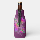 抽象芸術トンボ芸術（紫） ボトルクーラー (ボトル裏面)