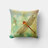 抽象芸術トンボinガーデン装飾用クッション クッション (正面)
