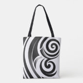 抽象芸術トートバッグ トートバッグ (裏面)