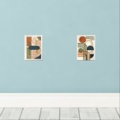 抽象芸術トーンの幾何形状 (ウッドフロア)