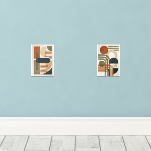 抽象芸術トーンの幾何形状 (ウッドフロア)