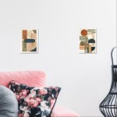 抽象芸術トーンの幾何形状 (リビング)