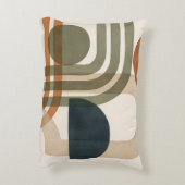 抽象芸術トーンの幾何形状 アクセントクッション (裏面(縦))