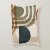 抽象芸術トーンの幾何形状 アクセントクッション (正面(垂直))