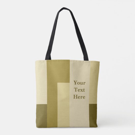 抽象芸術トーン長方形パターン トートバッグ (裏面)