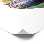 抽象芸術ドシルエット ポスター (角)