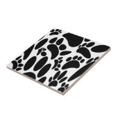 抽象芸術ドッグポープリント タイル (側面)