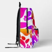 抽象芸術ドッグポープリント プリントバックパック (左)