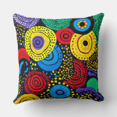 抽象芸術ドットアート4 クッション (裏面)