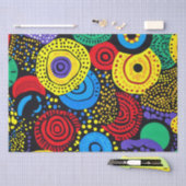 抽象芸術ドットアート4 薄葉紙 (クラフト)