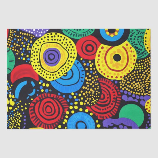 抽象芸術ドットアート4 薄葉紙 (正面)