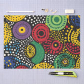 抽象芸術ドットアート8 薄葉紙 (クラフト)