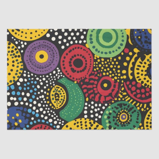 抽象芸術ドットアート8 薄葉紙 (正面)