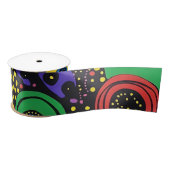 抽象芸術ドットアート9 サテンリボン (リール)