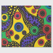 抽象芸術ドットアート9 ラッピングペーパー (フラット)