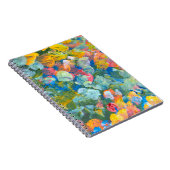 抽象芸術ドットスミアブラシストロークアクリルと水 ノートブック (右側)