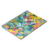 抽象芸術ドットスミアブラシストロークアクリルと水 ノートブック (左側)