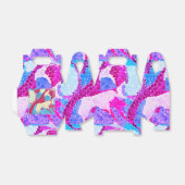 抽象芸術ドット明るいピンク色の青い円おもしろい フェイバーボックス (折り畳みなし)