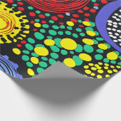 抽象芸術ドット3 ラッピングペーパー (角)