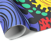 抽象芸術ドット3 ラッピングペーパー (ロールコーナー)