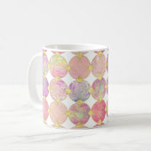 ✨抽象芸術ドット：コーヒーマグの芸術 コーヒーマグカップ (正面左)