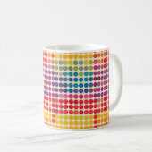 抽象芸術ドット コーヒーマグカップ (正面右)
