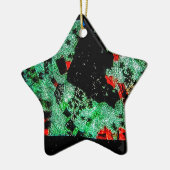 抽象芸術ドライフラワーオーナメント星再生プラスチック セラミックオーナメント (左)