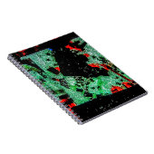 抽象芸術ドライフラワースパイラル写真ノート ノートブック (右側)