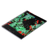 抽象芸術ドライフラワースパイラル写真ノート ノートブック (左側)