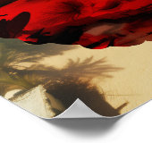 抽象芸術ドラゴンスカルウィッチーAIアートマットバリュー ポスター (角)