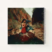 抽象芸術ドラゴンスカルオカルトダークウィッチーAIアート ノートブック (裏面)