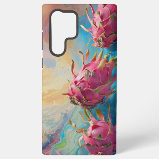 抽象芸術ドラゴンフルーツファンタジー作品 SAMSUNG GALAXYケース (裏面)