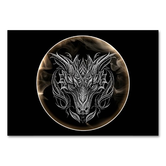 抽象芸術ドラゴンヘッド テーブルナンバー (正面)