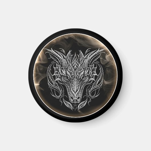 抽象芸術ドラゴンヘッド マグネット (正面)