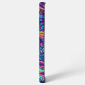 抽象芸術ドリップレインボーサムスケース SAMSUNG GALAXYケース (左側面)