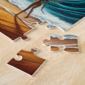 抽象芸術ドリームスケープ海セレニティ&コミック疑問に思 ジグソーパズル (側面)