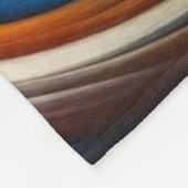 抽象芸術ドリームスケープ海セレニティ&コミック疑問に思 フリースブランケット (角)